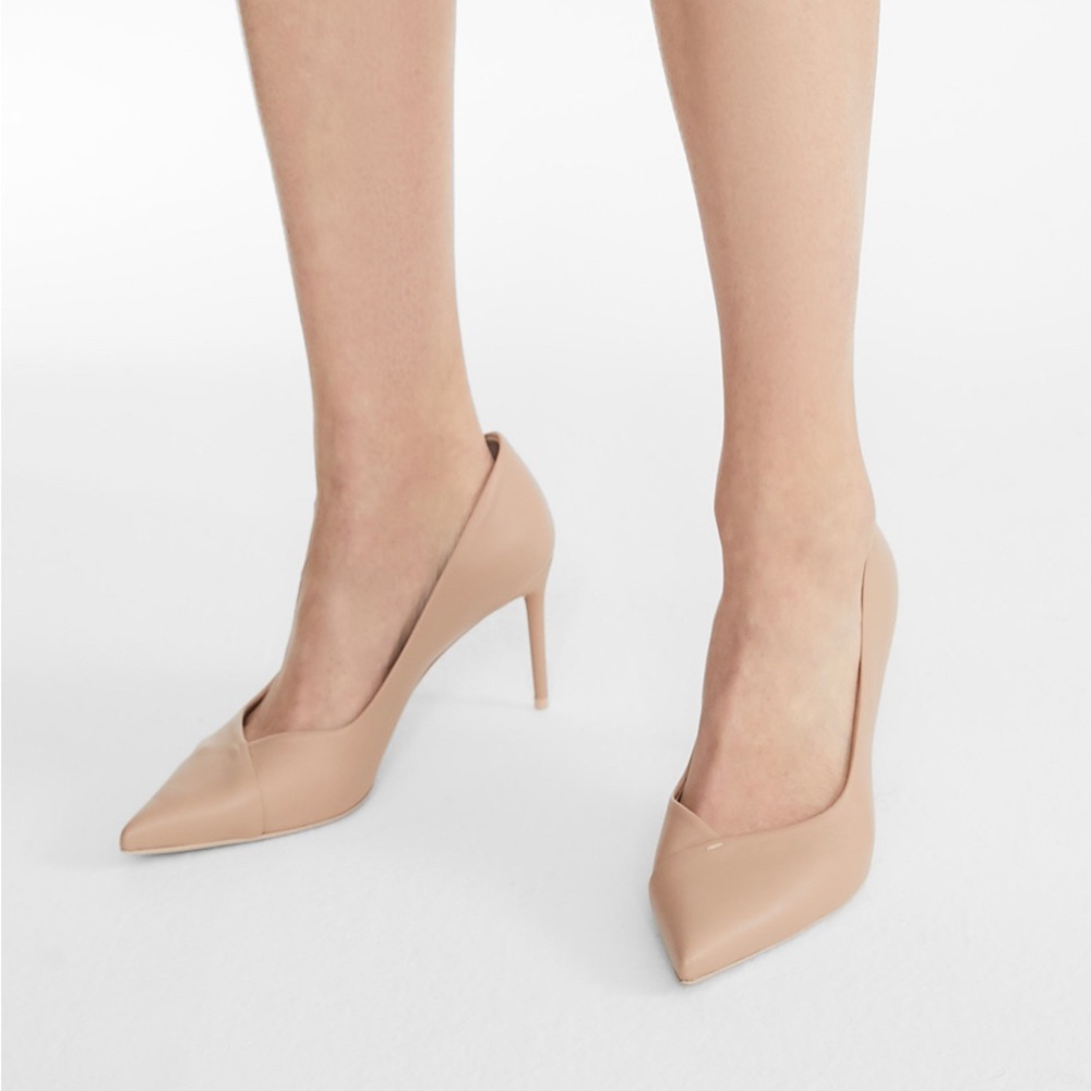 Max Mara Nappa Leather Heel Pump